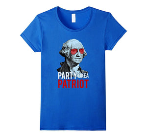 "Party Like a Patriot" Funny Washington 4th of July T-Shirt