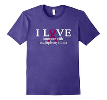 Multiple Myeloma Awareness Support Shirt Burgandy Ribbon