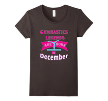 Girls' Gymnastics Gift TShirt, Legends Are Born in December