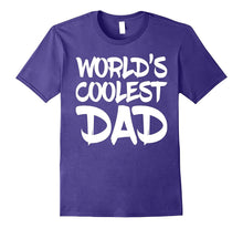 Mens World's Coolest Dad - White T-Shirt