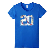 #20 Baseball Jersey Number 20 Retro Vintage T-Shirt