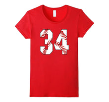 #34 Baseball Laces Baseball Mom Jersey Love Baseball T-Shirt