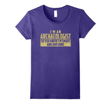 Smart and Awesome Archaeologist T-Shirt (Gold)