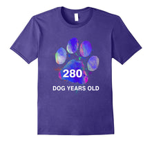 Awesome 280 Dog Years Old T-Shirt Funny 40th Birthday Gift
