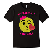 Emoji October Birthday Girl Pink Shirt