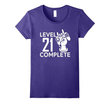 Level 21 Complete Video Gamer Geek 21th Birthday 1996 T-Shir