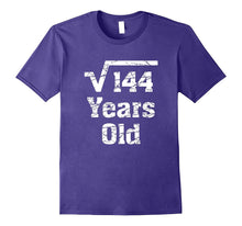 12th Birthday Gift Idea Square Root of 144 Years Old T-Shirt