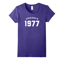 40th Birthday Shirt - Established in 1977
