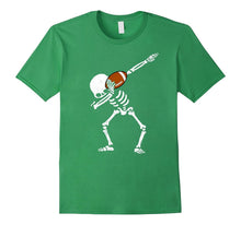 Halloween Dabbing Skeleton FOOTBALL T-Shirt Dab Soccer Ball