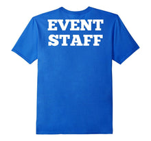 Event Staff T Shirt, Printed on BACK of Shirt
