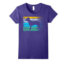 Pitbull Cool Dog Vintage Retro Silhouette Distressed Shirt