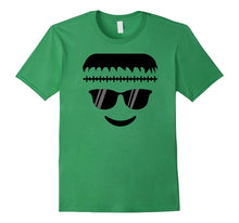 Frankenstein Halloween Emoji Costume Sunglasses T-Shirt