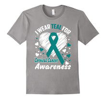 I Wear Teal for Cervical Cancer Awareness T-Shirt Tee Shirt