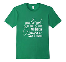Give a Girl the Right Shoes Girls and Women Golf T Shirt
