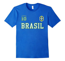 2 SIDED Brazil Soccer Tshirt With Number 10 Sports Appareal