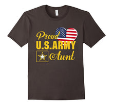 Proud U.S. Army Aunt Patriotic Heart T Shirt