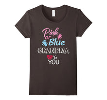 Gender Reveal Shirt Pink or Blue Grandma Loves You Funny