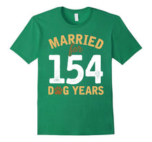 Cute Married for 154 Dog Years T-Shirt 22nd Anniversary