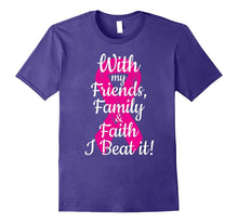 Breast Cancer Survivor Family Novelty T-Shirt - I Beat It