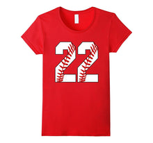 #22 Baseball 22nd Birthday Twenty-Two Baseball Mom T-Shirt