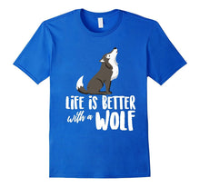 Life Is Better With a Wolf Animal Hearts T-Shirt