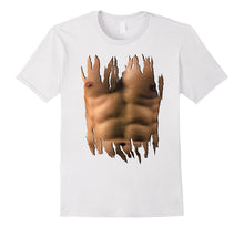 Realistic Chest Six Pack Abs Tone Muscle Man Funny T Shirt