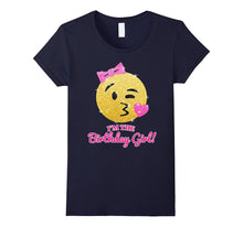 Cute Birthday Cartoon Kiss Face Shirt I'm the Birthday Girl