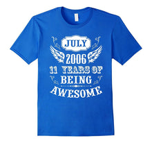 11 Years of Being Awesome Birthday Tee July 2006 Shirt Kids