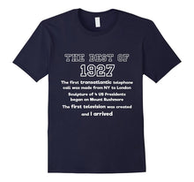 1927 90th Birthday T Shirt Gift for 90 Year Old Men / Women
