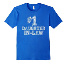 #1 Daughter-In-Law T Shirt -Number One Mother's Day Gift Tee