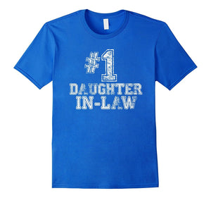 #1 Daughter-In-Law T Shirt -Number One Mother's Day Gift Tee