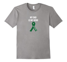 My Dad Is My Hero Liver Cancer Awareness Ribbon T Shirt
