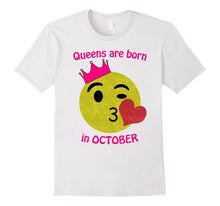 Emoji October Birthday Girl Pink Shirt