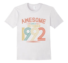 Awesome Since October 1992 Funny T-Shirt 25th Birthday Tee