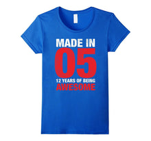 12th Birthday Gift T-Shirt Made in 05 Tee 12 Yrs Old Gift