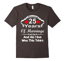 25th Wedding Anniversary Tshirt Marriage Husband Wife Couple