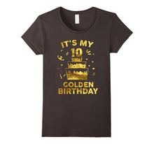 10th Birthday Shirt It's My 10th Golden Birthday Vintage