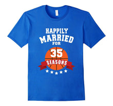 35th Wedding Anniversary T-Shirt Basketball Couple Gift Tee