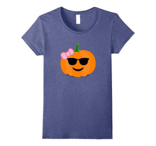 Pumpkin Girl T-Shirt Shades Emoji Halloween Costume Tee