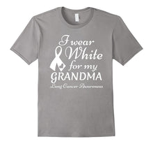 I Wear White for My Grandma - Lung Cancer Awareness T-Shirt