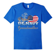 Proud US Navy Grandmother Shirt - Patriotic Heart