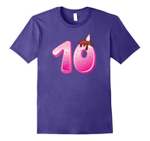 10th Birthday Shirt Birthday Girl 10 Chocolate Candle TShirt