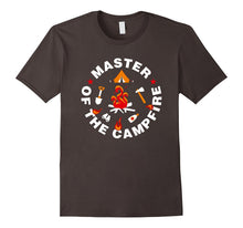 Master of the Campfire T-Shirt Funny Dad Mom Son Camping Tee
