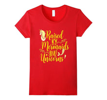 Raised by Mermaids and Unicorns Shirt Cute Kids Yellow