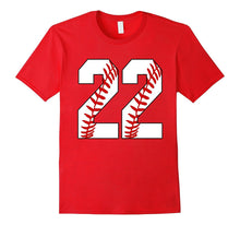 #22 Baseball 22nd Birthday Twenty-Two Baseball Mom T-Shirt