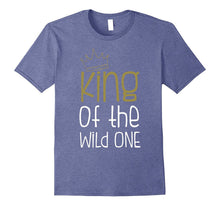 Mens King of the Wild One Funny Matching Family Shirt Set