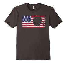 American Flag Football USA Patriotic Vintage Retro T-Shirt