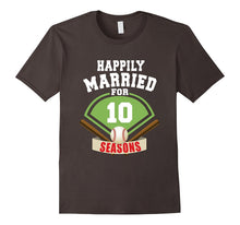 10th Wedding Anniversary T-Shirt Baseball Couple Gift Shirt