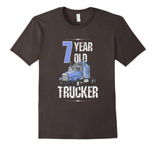 Birthday Shirt Boy 7 Year Old Kids Toddler Trucker T-Shirt