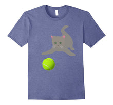 Little Kitten Playing With a Tennis Ball Tshirt Kitty Cat